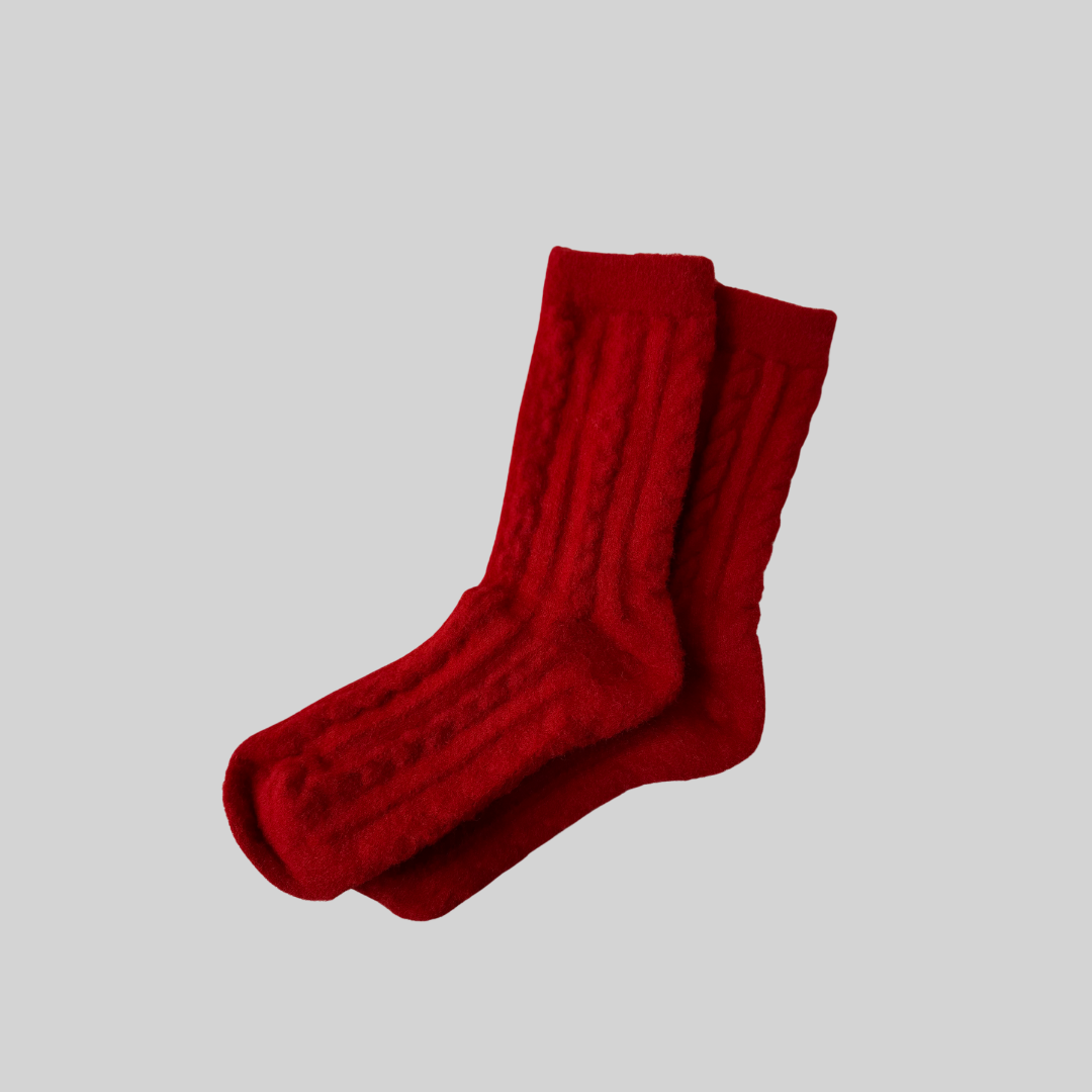 Red woman socks