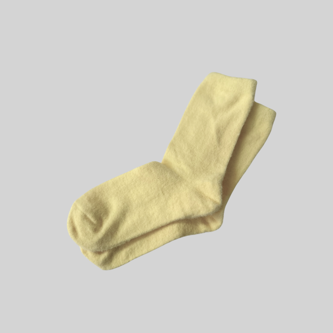 Yellow woman socks