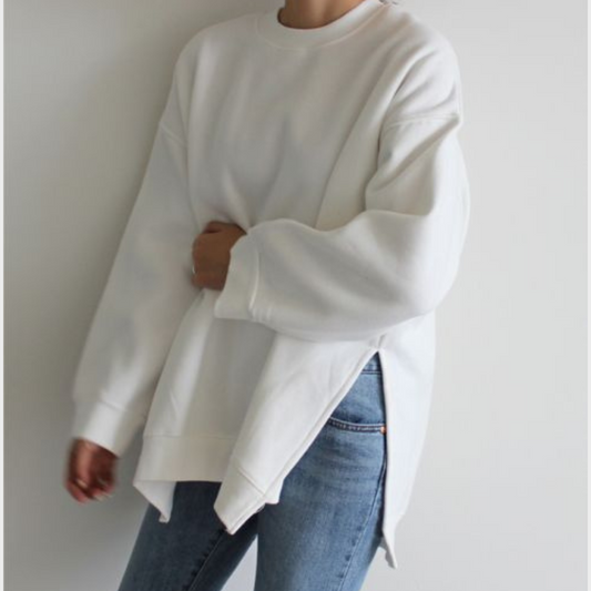 Woman Crewneck with side cut (available in 3 colors)